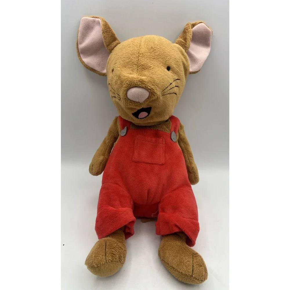 Kohl's Cares If You Give A Mouse A Cookie Plush Stuffed Animal Mouse Red Overall